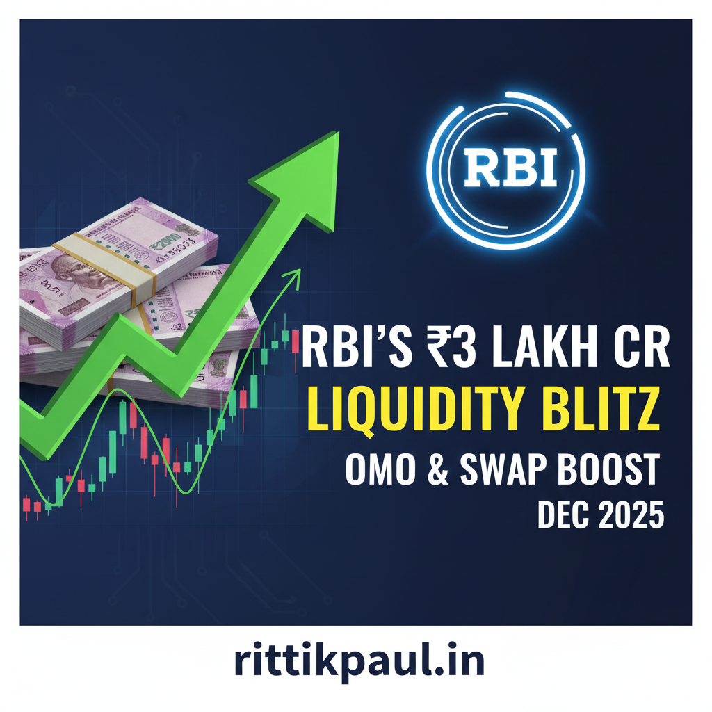 RBI Announces Major Liquidity Injection: ₹2 Lakh Crore OMO and $10 Billion Swap to Stabilize Markets