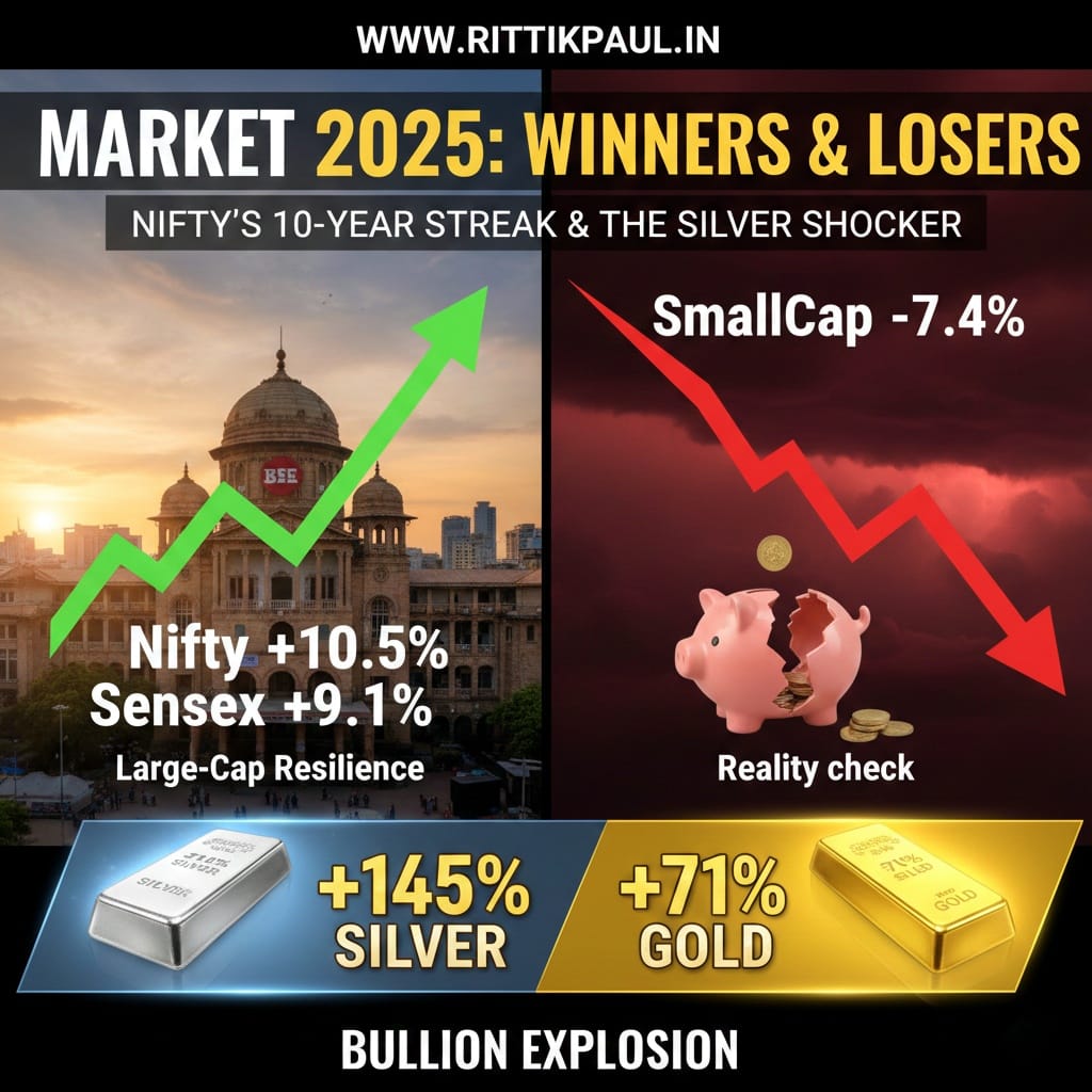 Indian Stock Market Review 2025: Nifty’s 10th Winning Year & Smallcap Reality Check